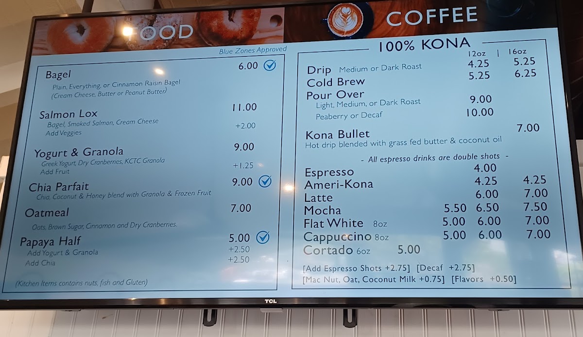 Kona Coffee & Tea Menu - Image 4