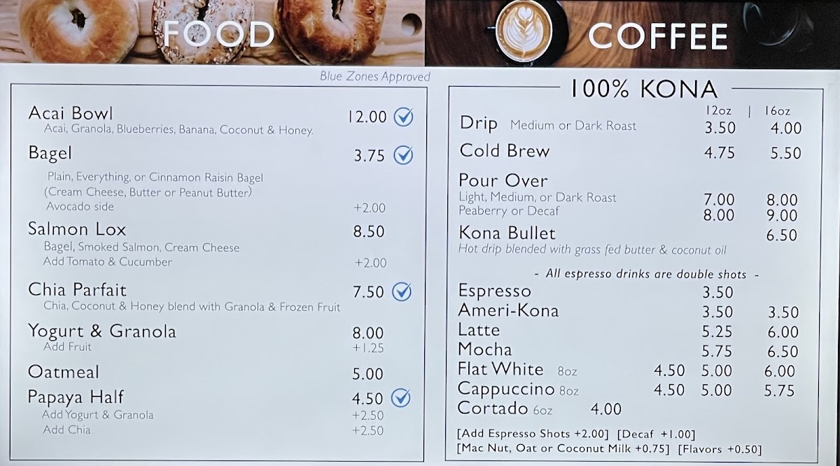 Kona Coffee & Tea Menu - Image 6